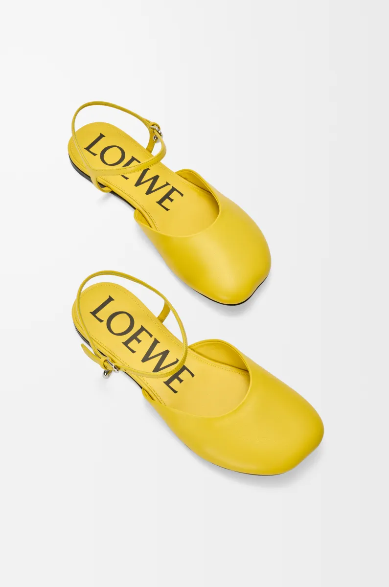 羊皮革 Toy 踝带芭蕾舞鞋