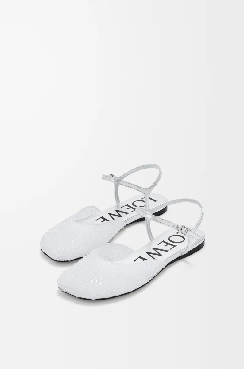 缀饰网眼 Toy 踝带芭蕾舞鞋