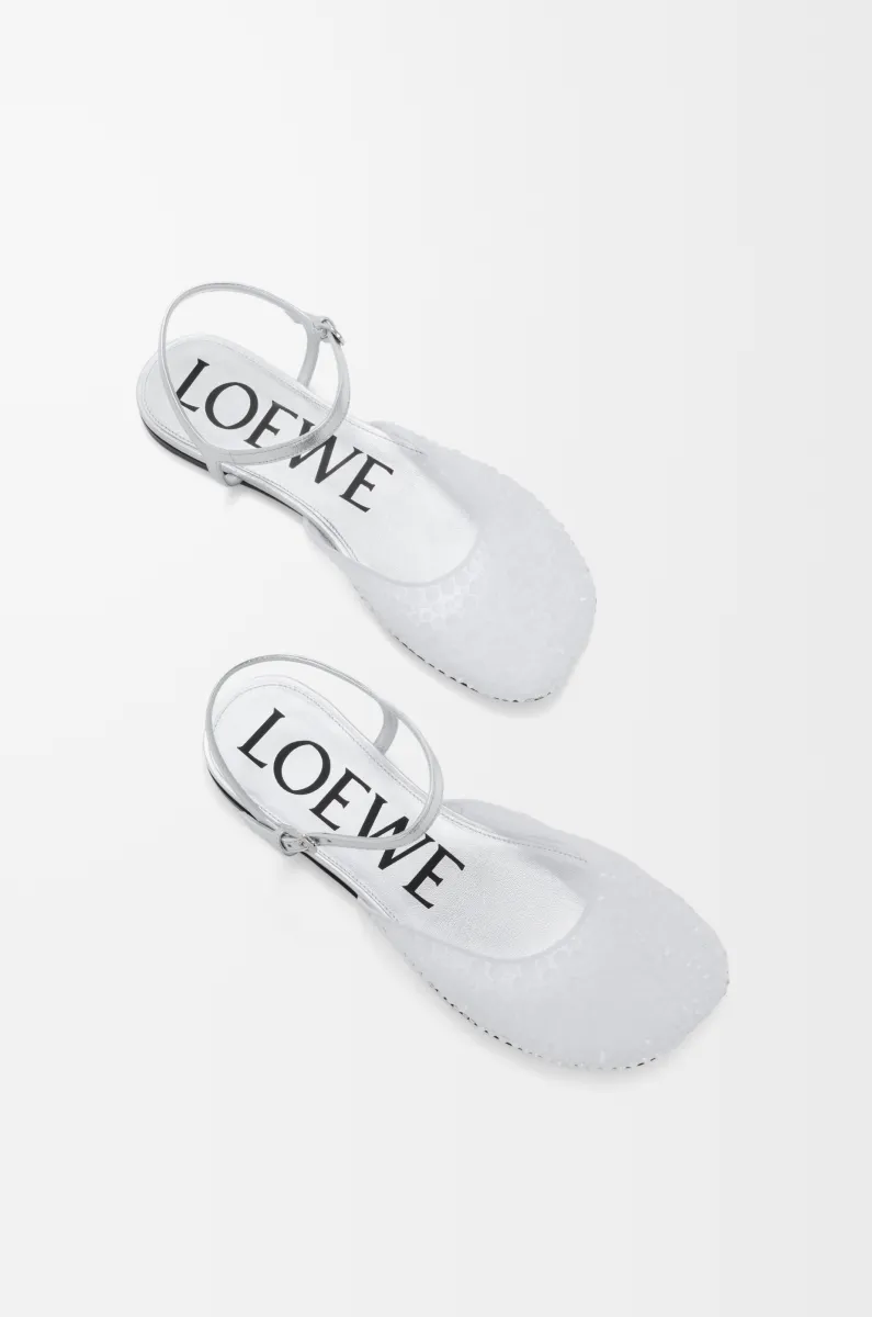 缀饰网眼 Toy 踝带芭蕾舞鞋