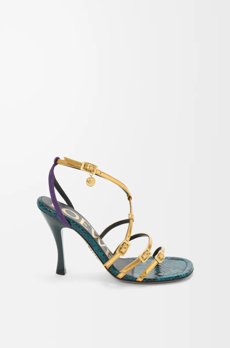 混合皮革 Comic 凉鞋