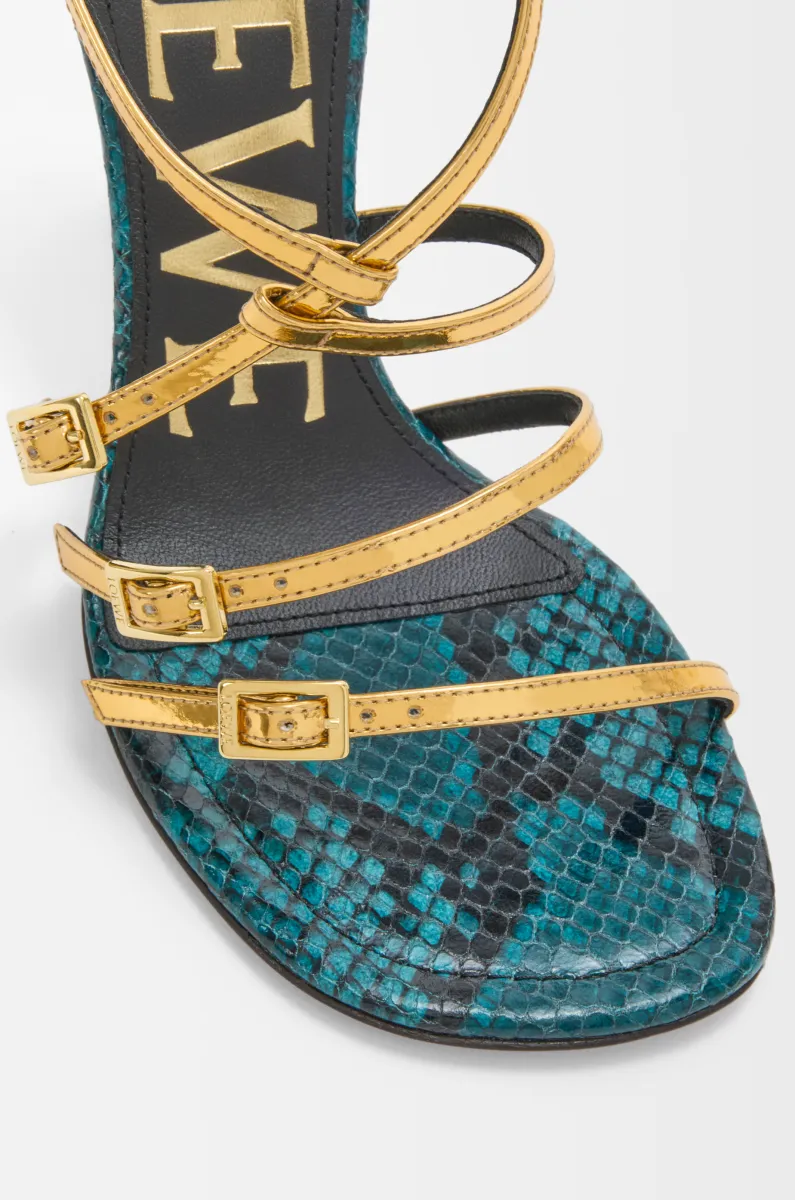 混合皮革 Comic 凉鞋