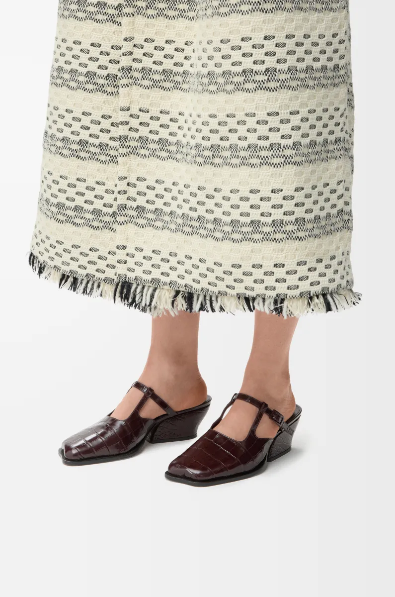 压纹牛皮革 Onda 穆勒鞋