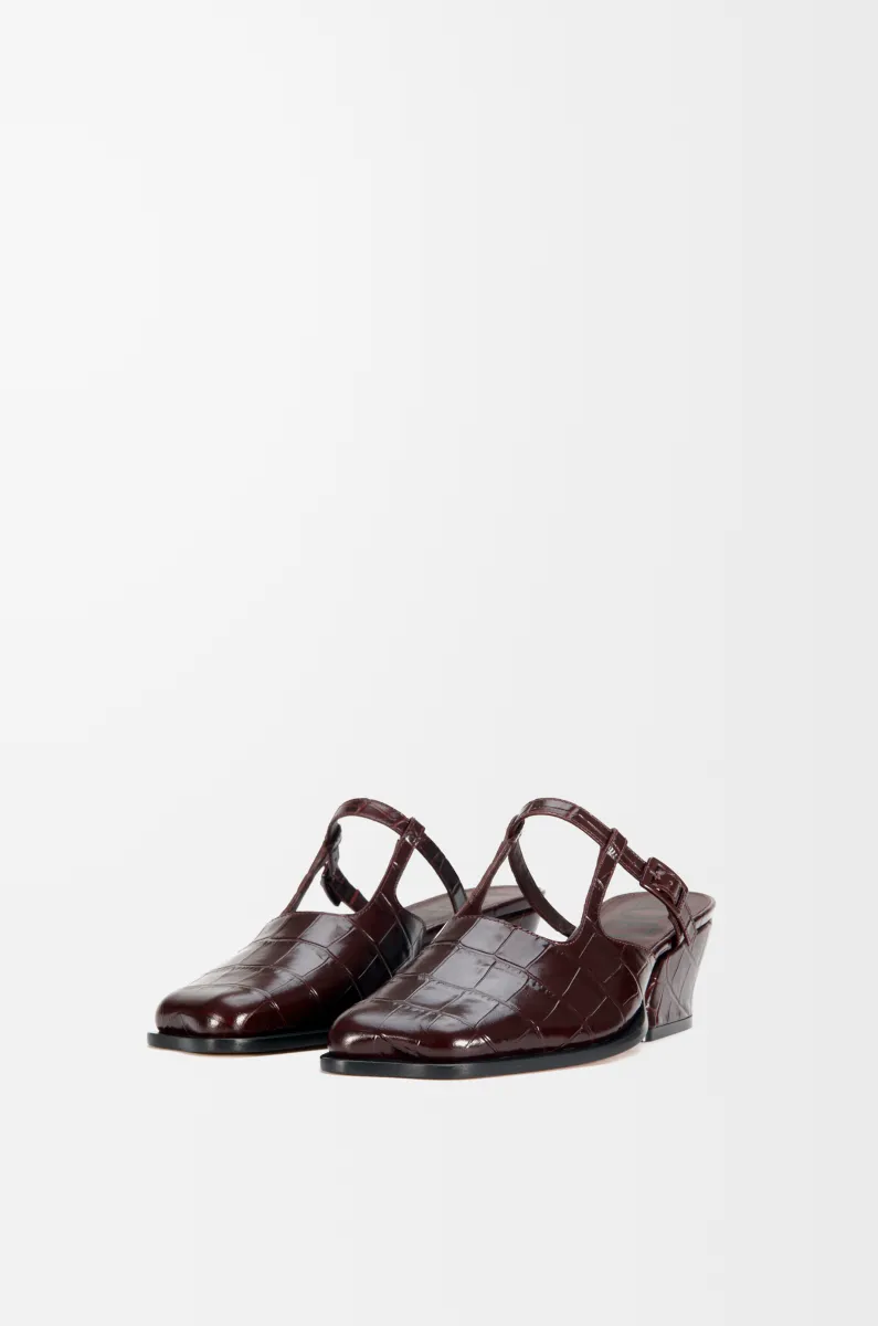 压纹牛皮革 Onda 穆勒鞋