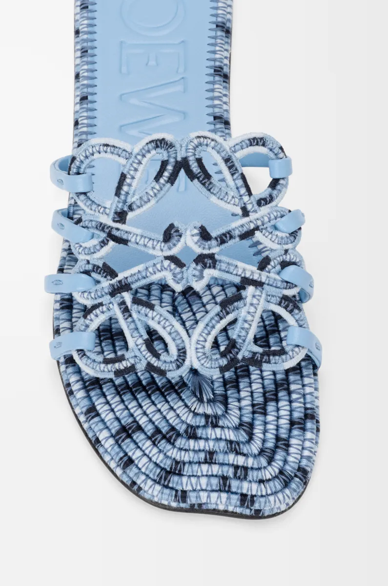 刺绣帆布 Petal Anagram 凉鞋