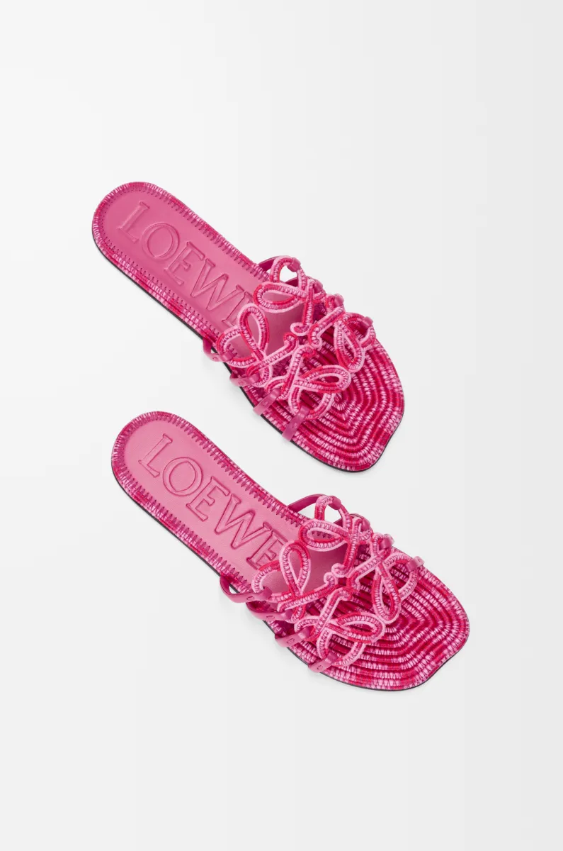 刺绣帆布 Petal Anagram 凉鞋