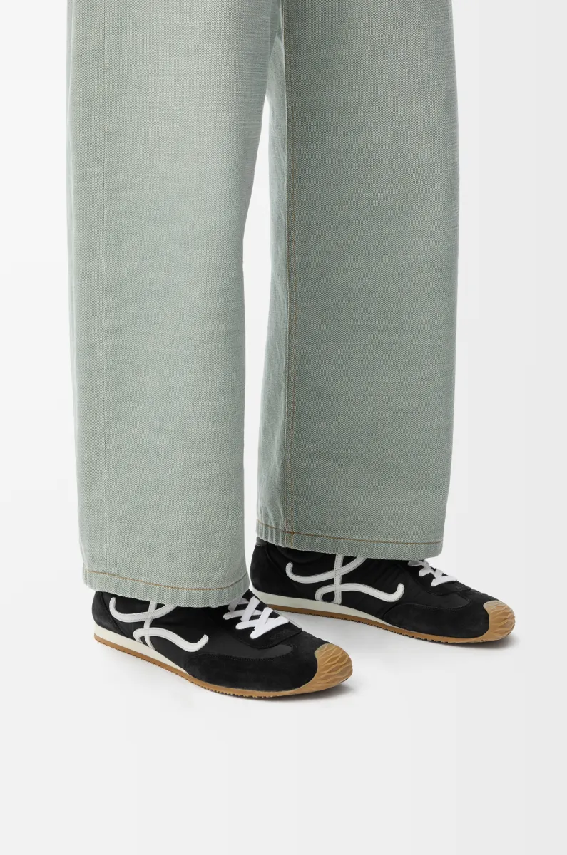 尼龙和牛皮革 Ballet Runner 2.0 男士运动鞋