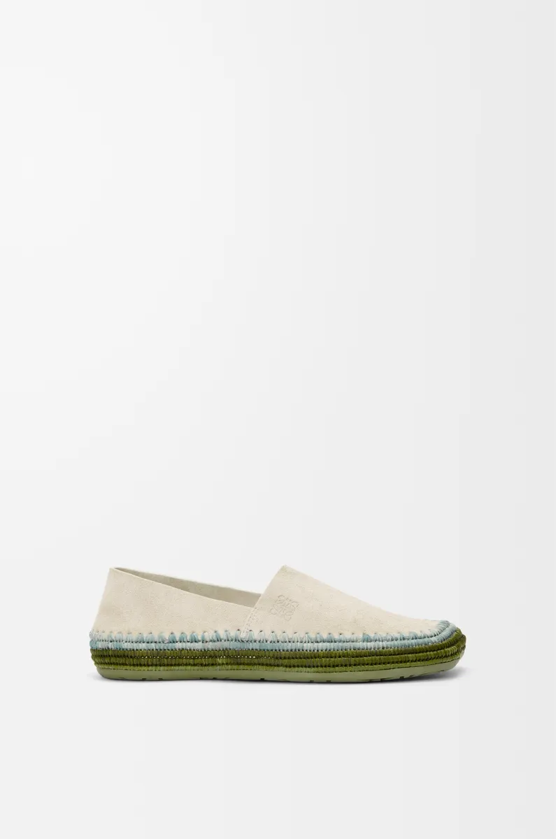 绒面革和拉菲草 Rio 拖鞋