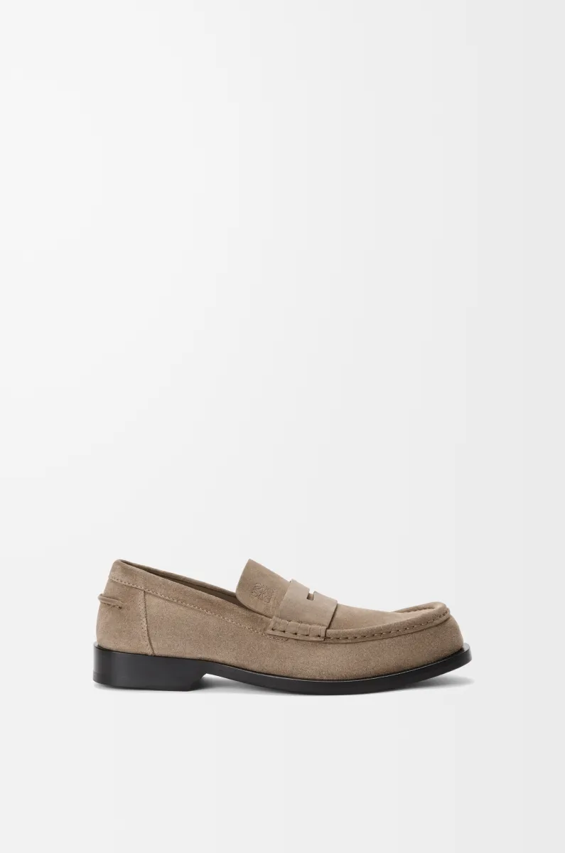 Bobine loafer in suede calfskin