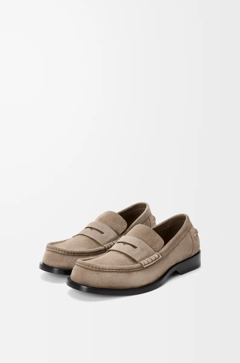 Bobine loafer in suede calfskin