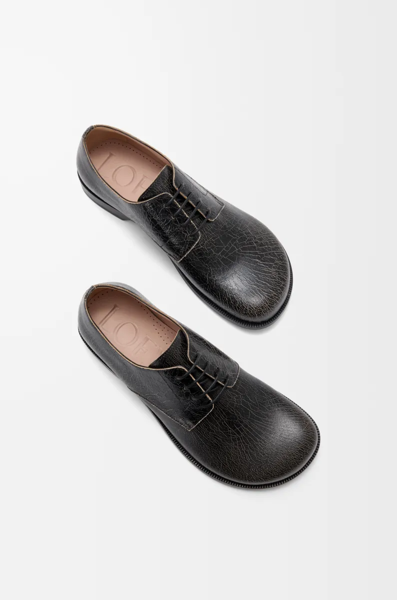 裂纹牛皮革 Campo 德比鞋