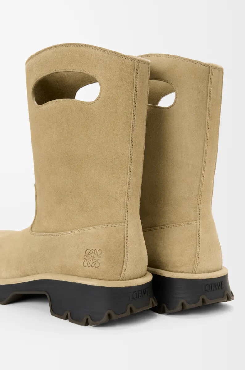 蜡质牛皮革 Bobby 靴子