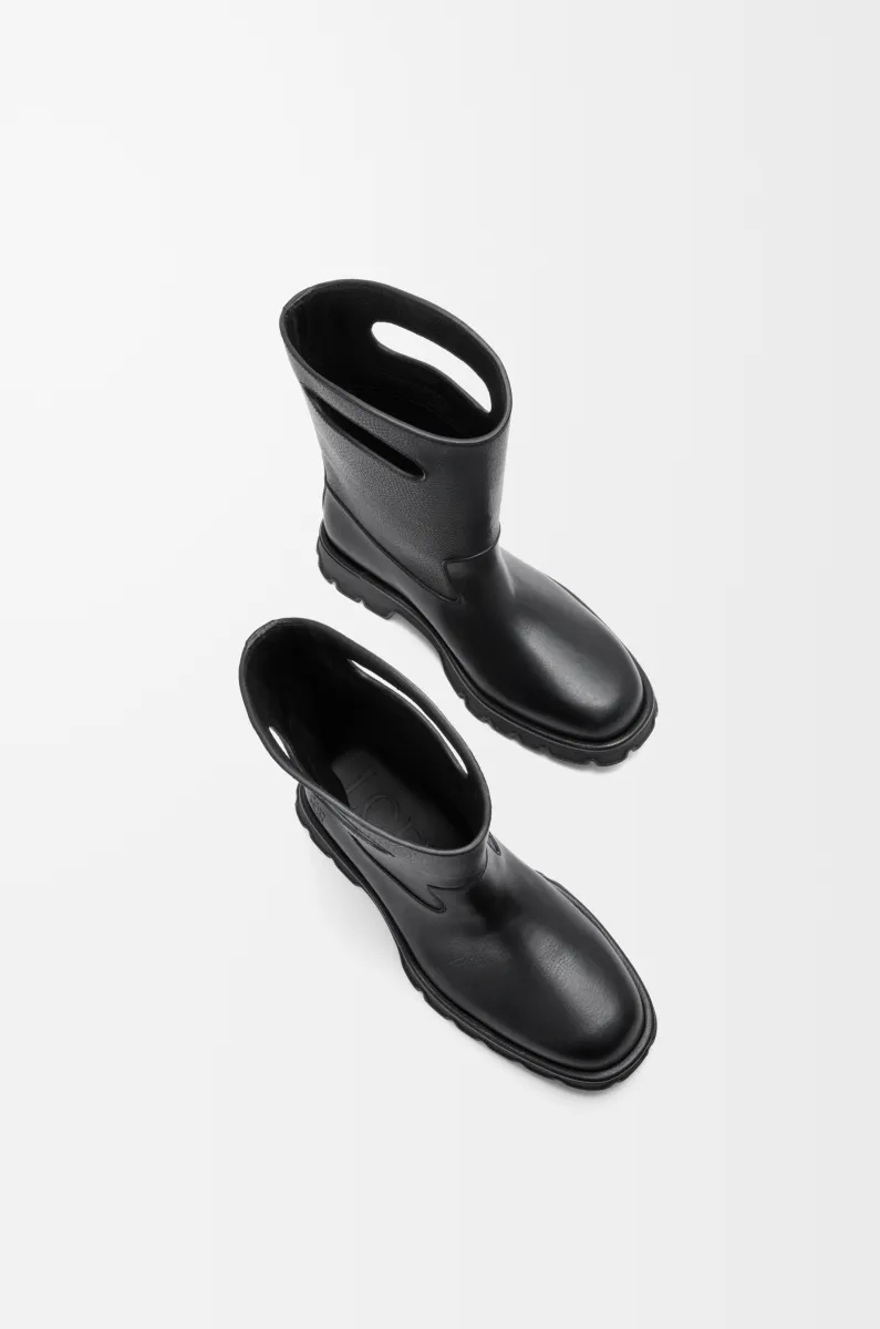 粒面植鞣牛皮革 Bobby 靴子