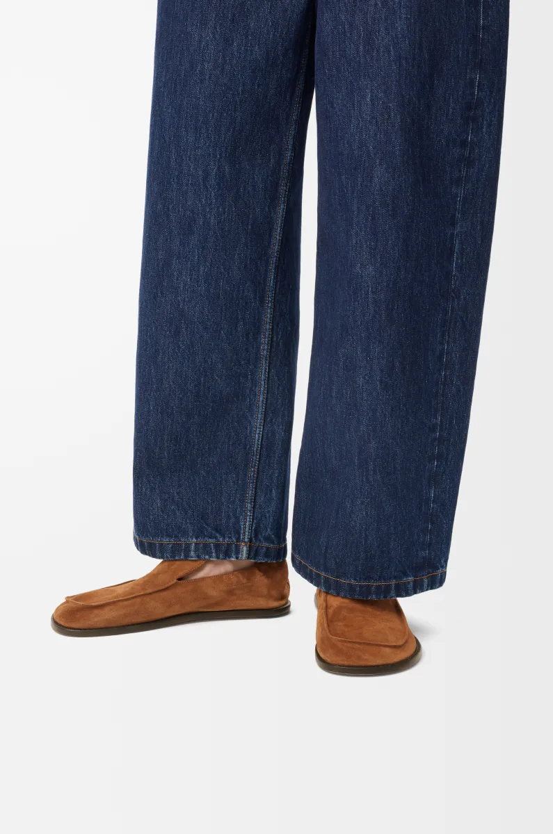 绒面革 Flex 乐福鞋