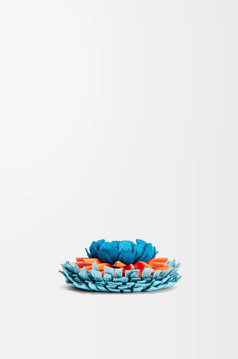 经典小牛皮革花朵骰子