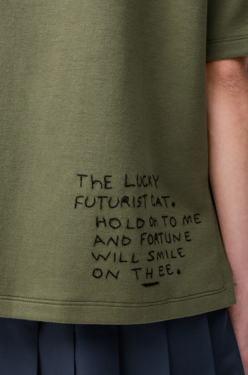 棉质混纺常规版型 T 恤