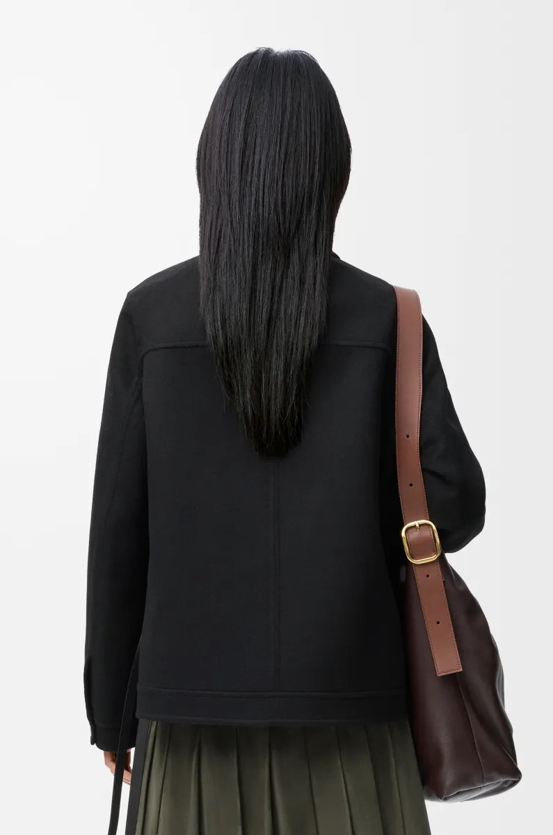 羊毛和羊绒工装外套