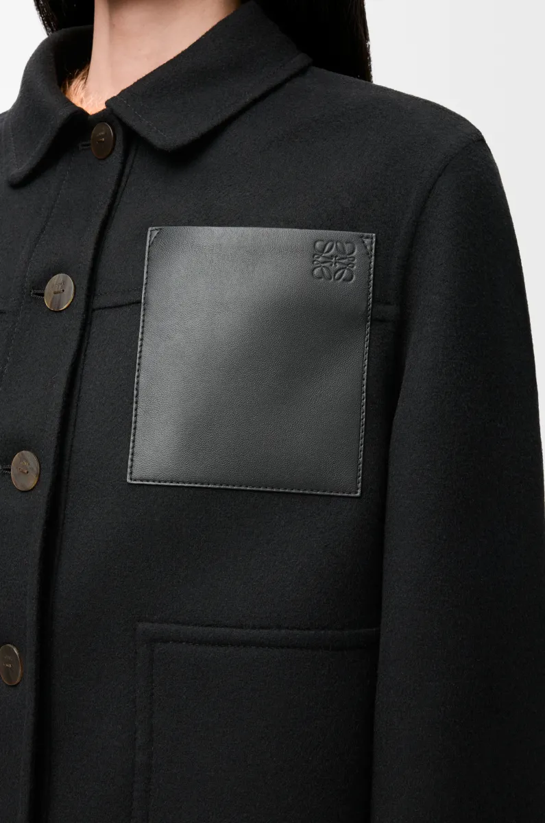 羊毛和羊绒工装外套