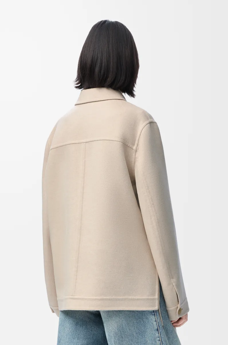 羊毛和羊绒工装外套