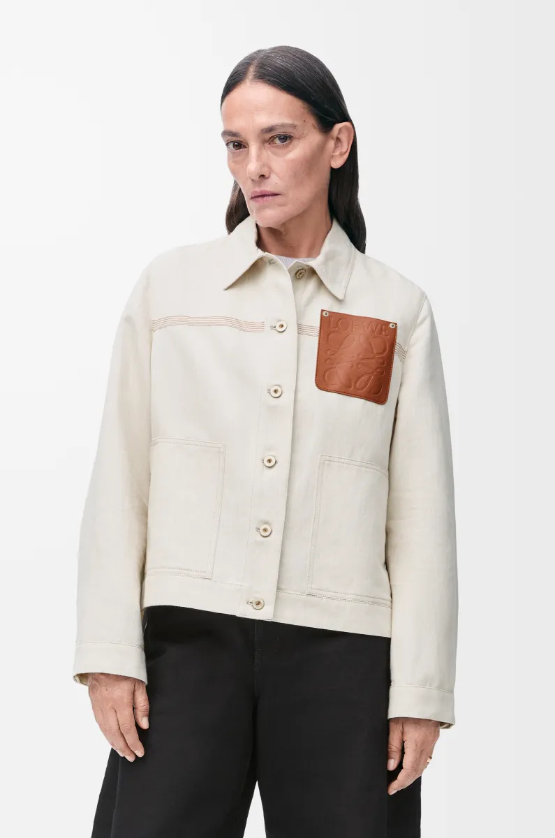 棉质和亚麻工装外套