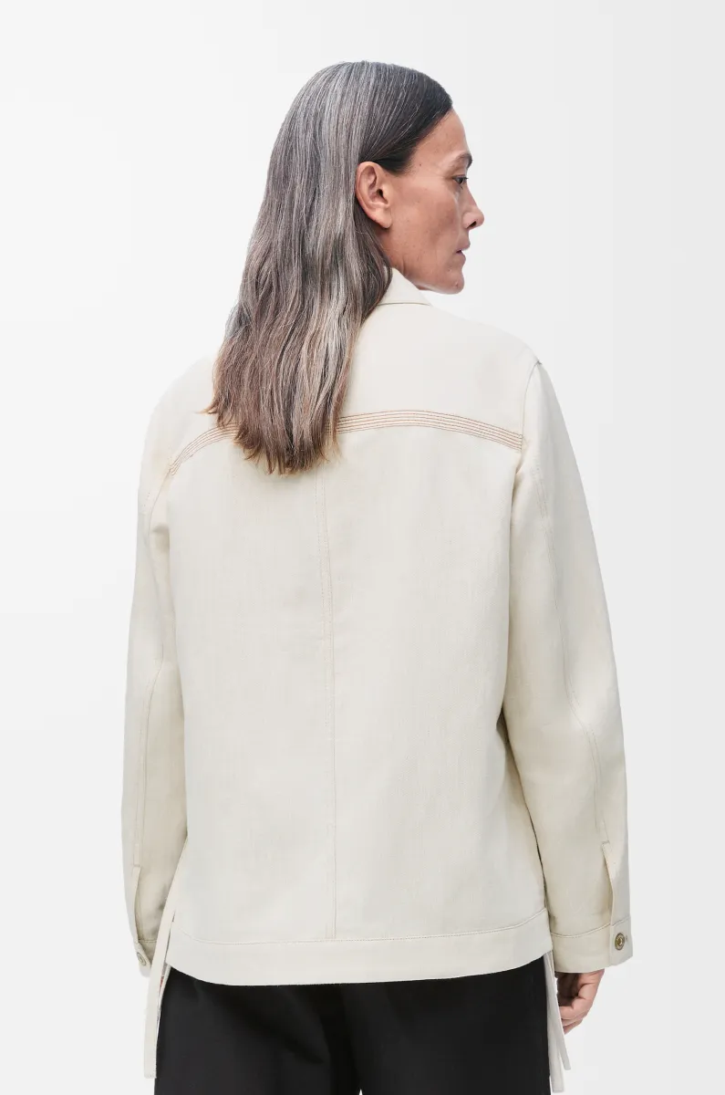 棉质和亚麻工装外套