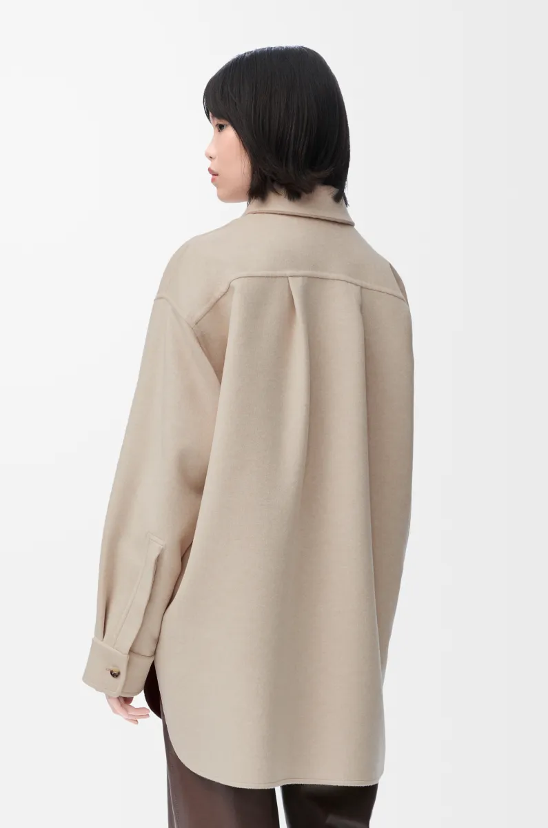 棉质和羊绒外套衬衫