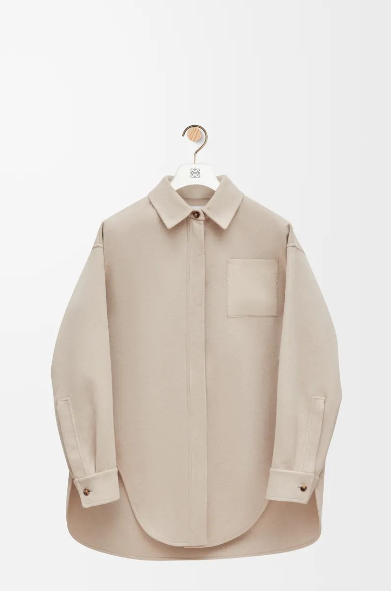 棉质和羊绒外套衬衫