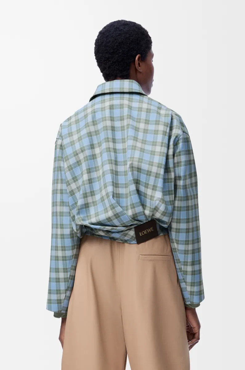 羊毛混纺垂坠夹克