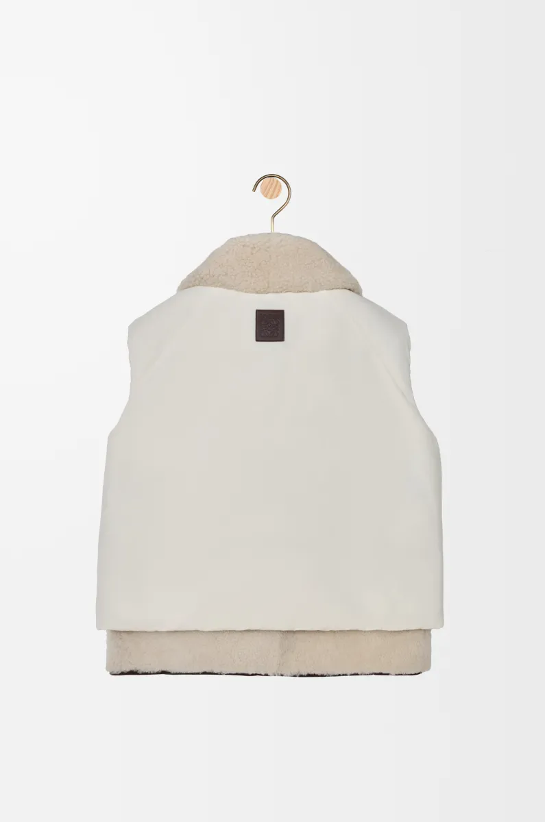 剪羊毛和棉质混纺背心