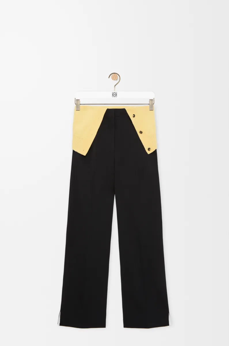 Adjusted fit trousers in wool