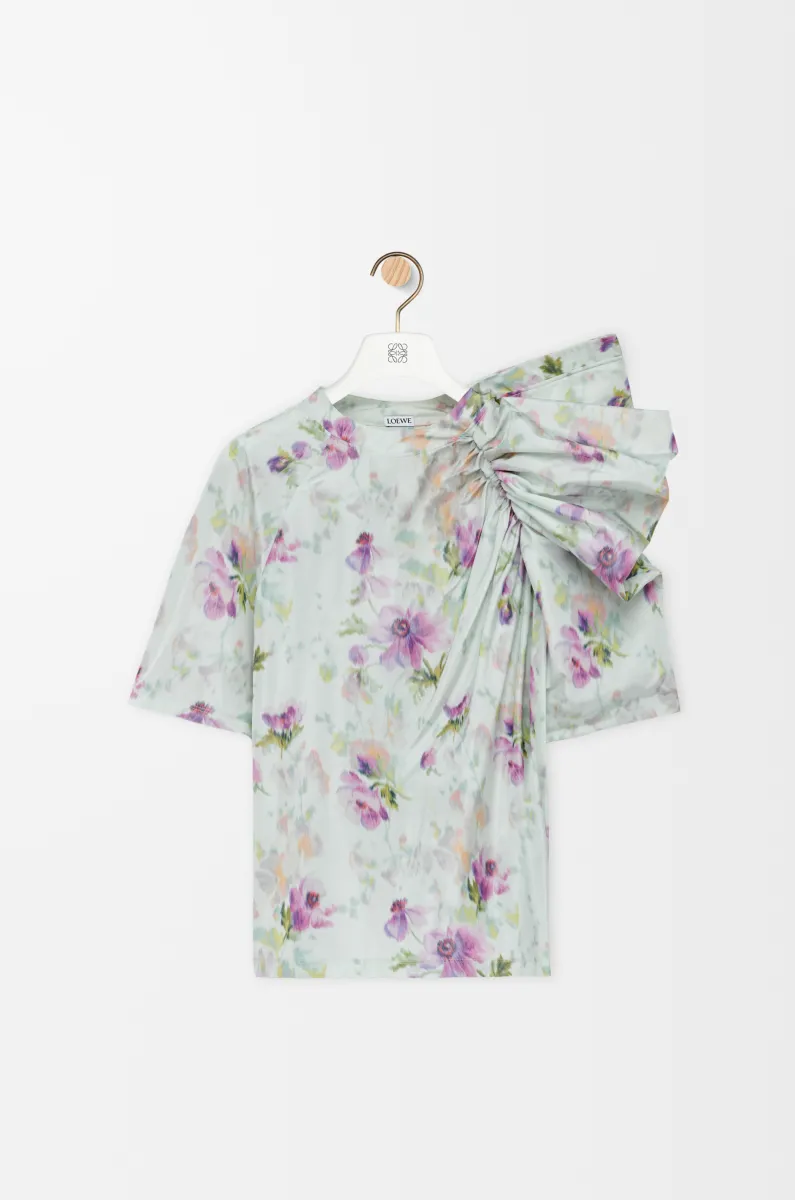 丝绸混纺塔夫绸垂坠上衣