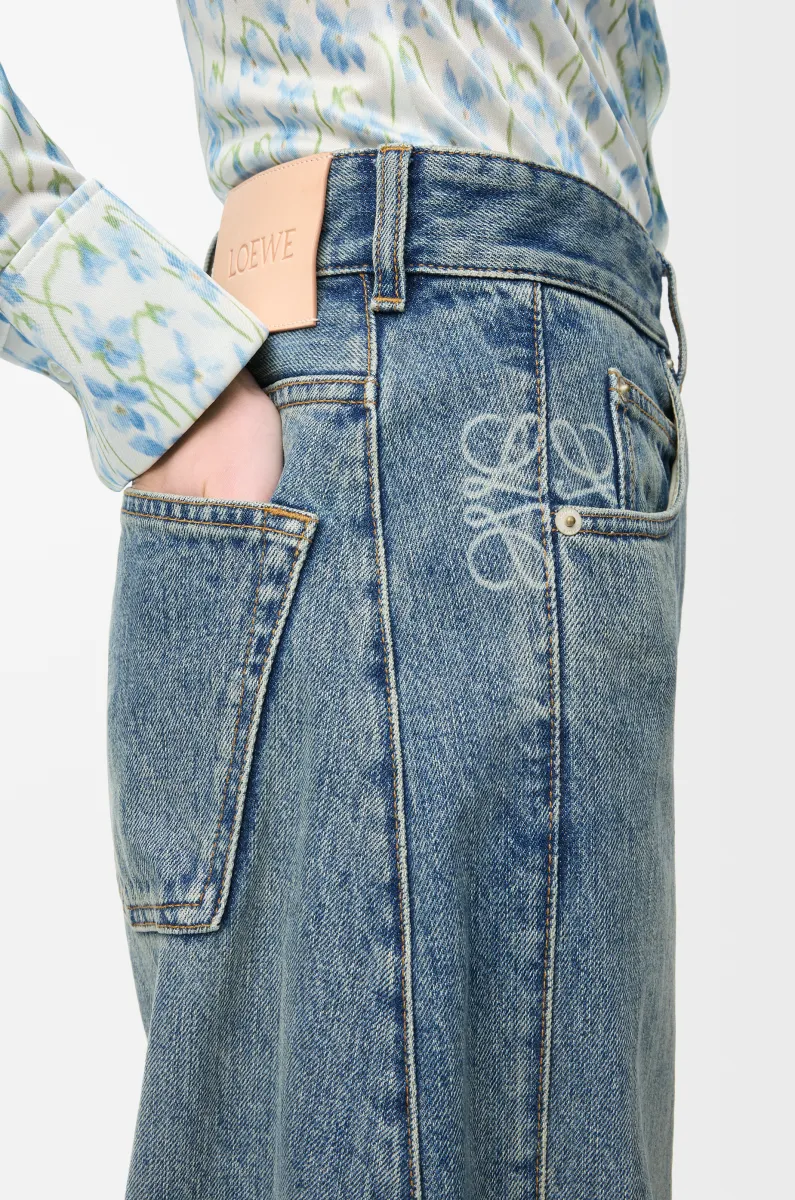 单宁布 Anagram 锥形牛仔裤