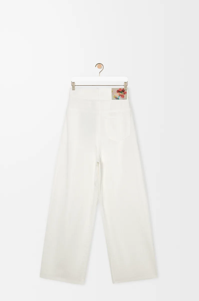 单宁布包裹式牛仔裤