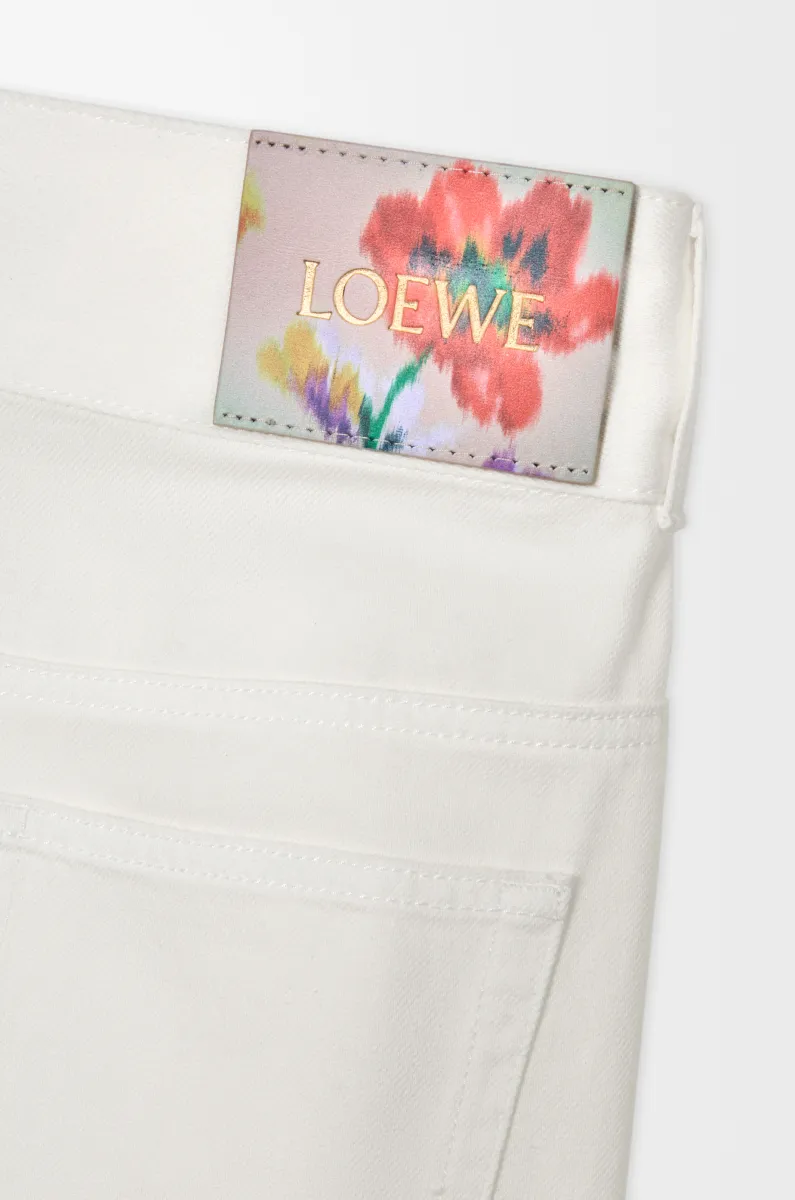 单宁布包裹式牛仔裤