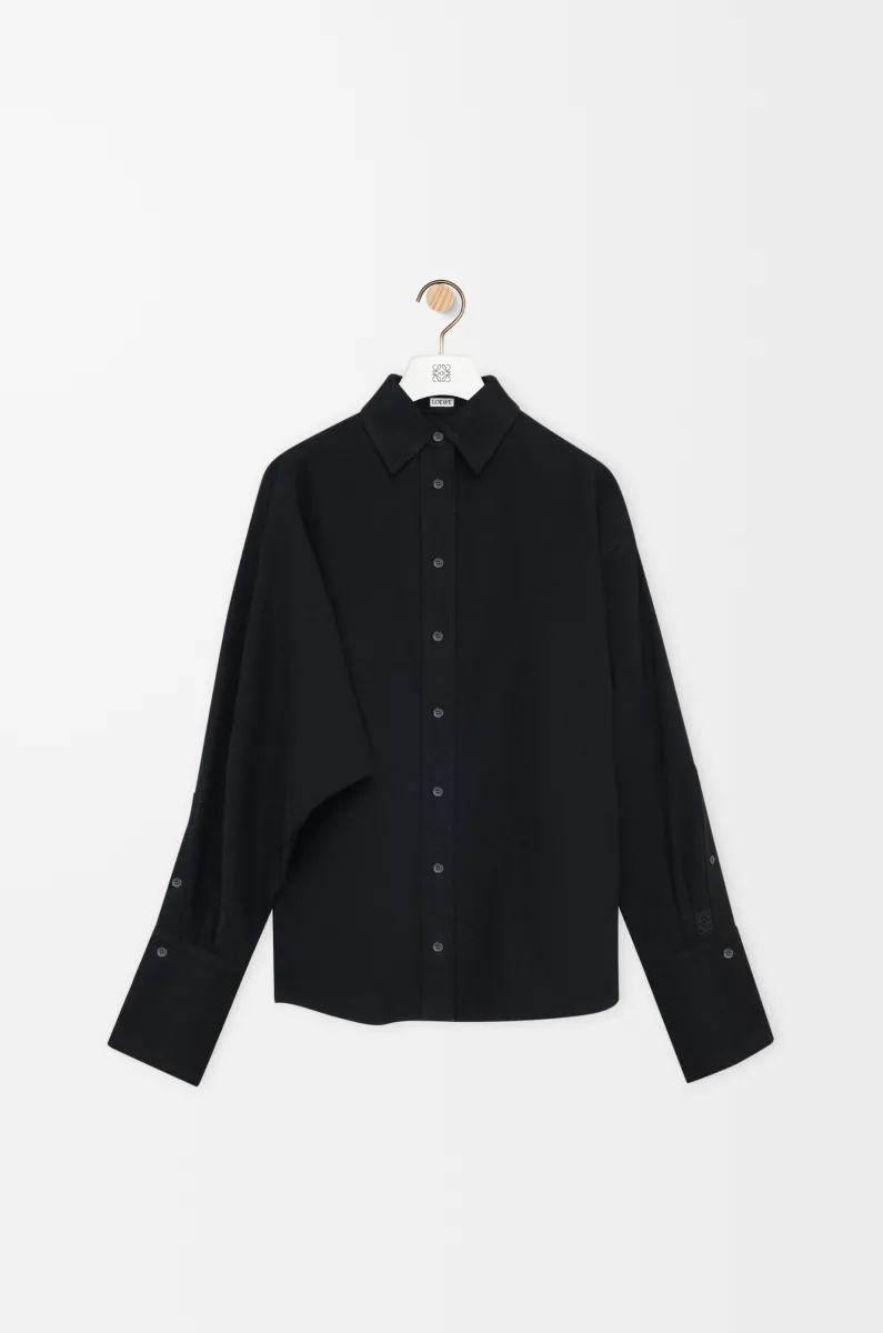 单宁布包裹式衬衫