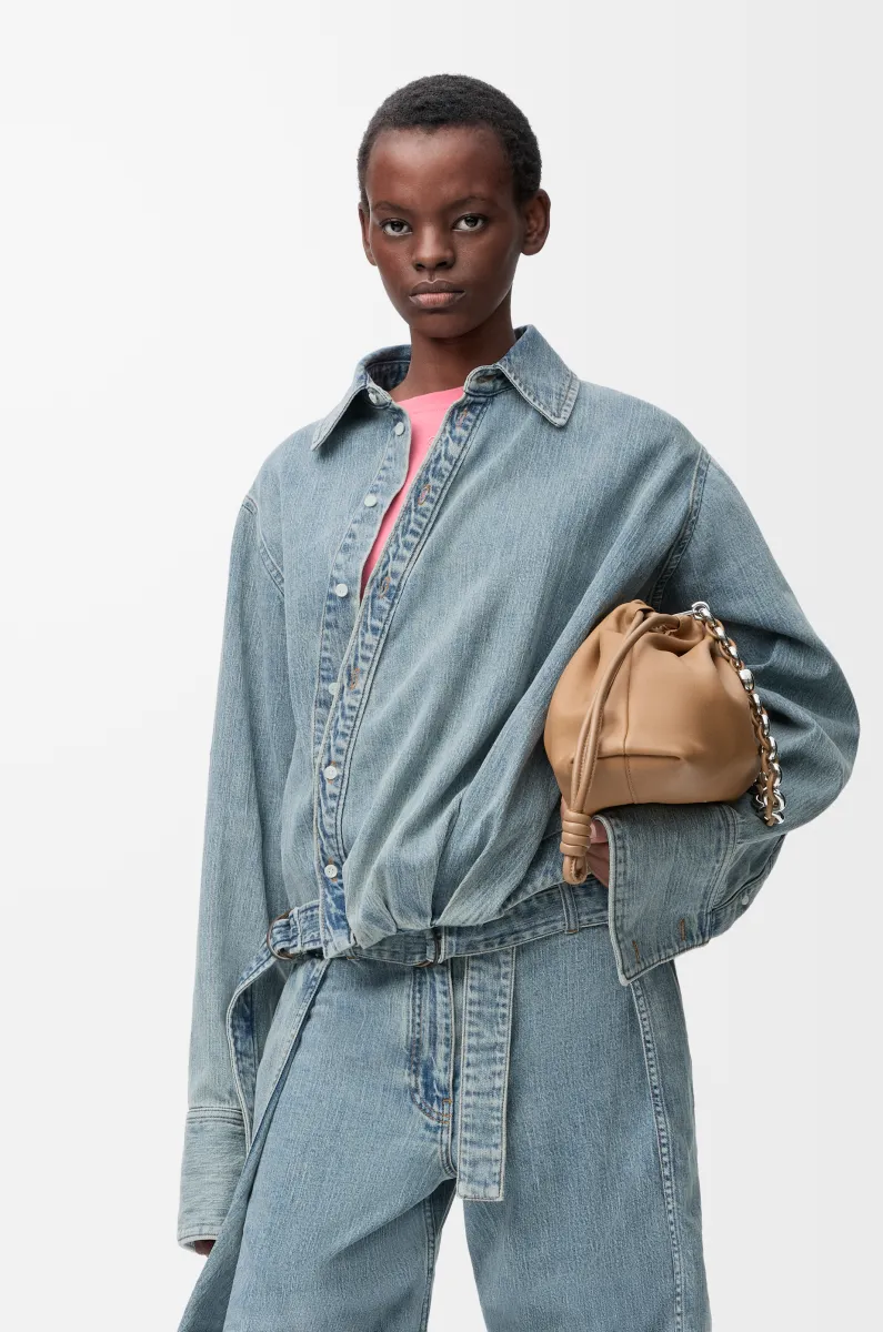 单宁布垂坠衬衫