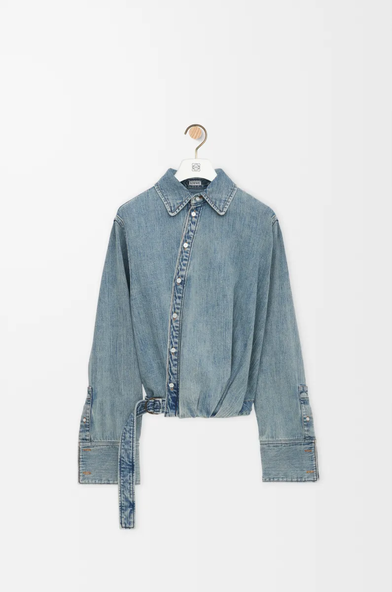 单宁布垂坠衬衫