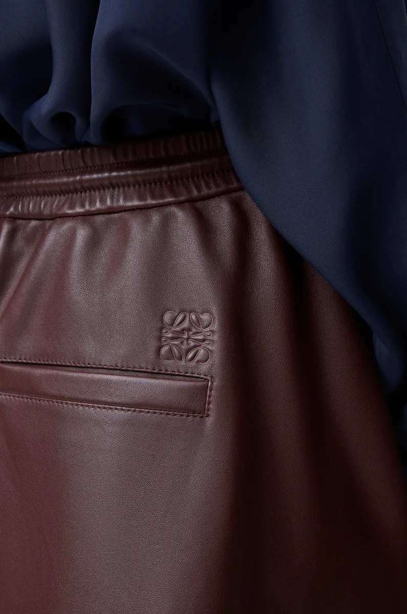 纳帕羊皮革短裤