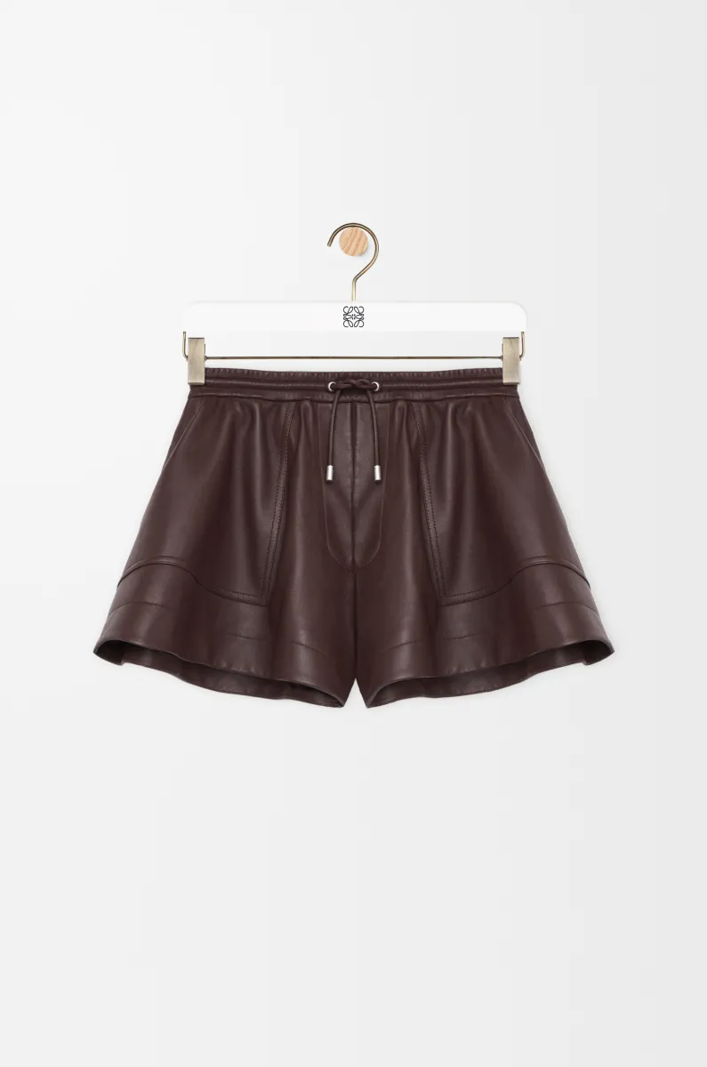纳帕羊皮革短裤