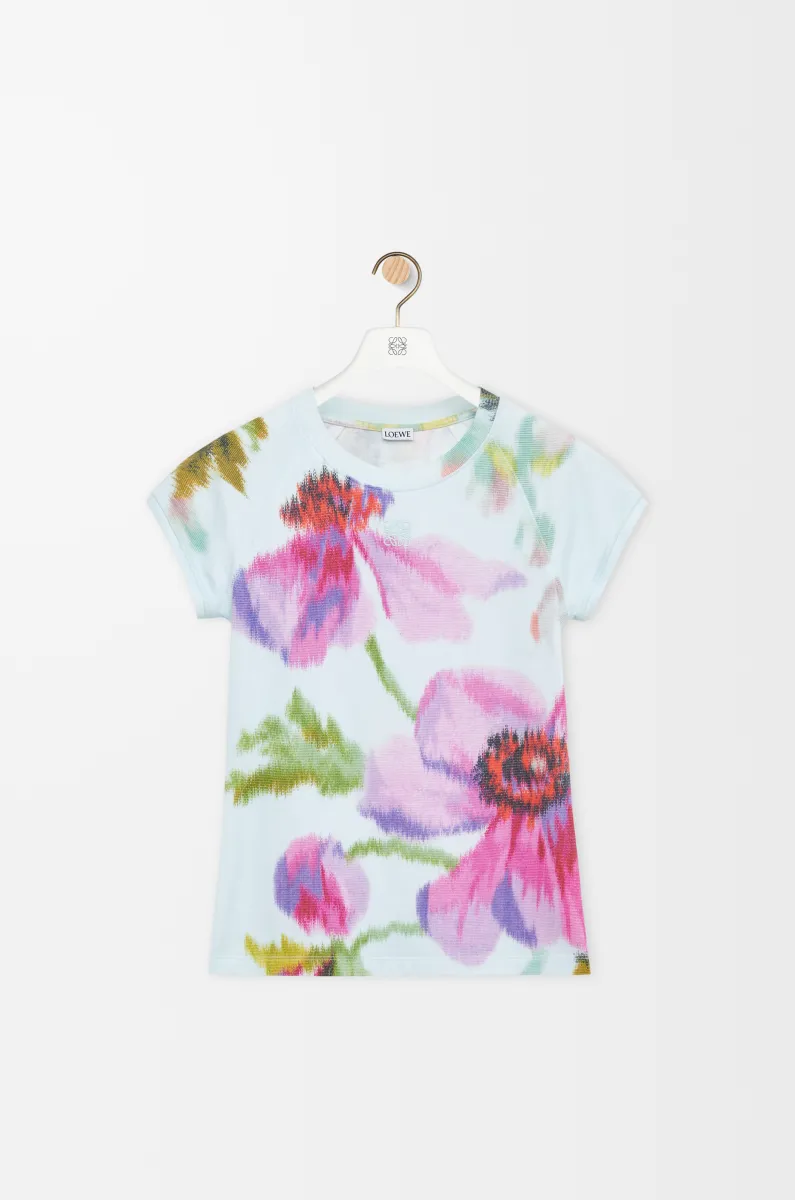 小廓形棉质混纺 T 恤