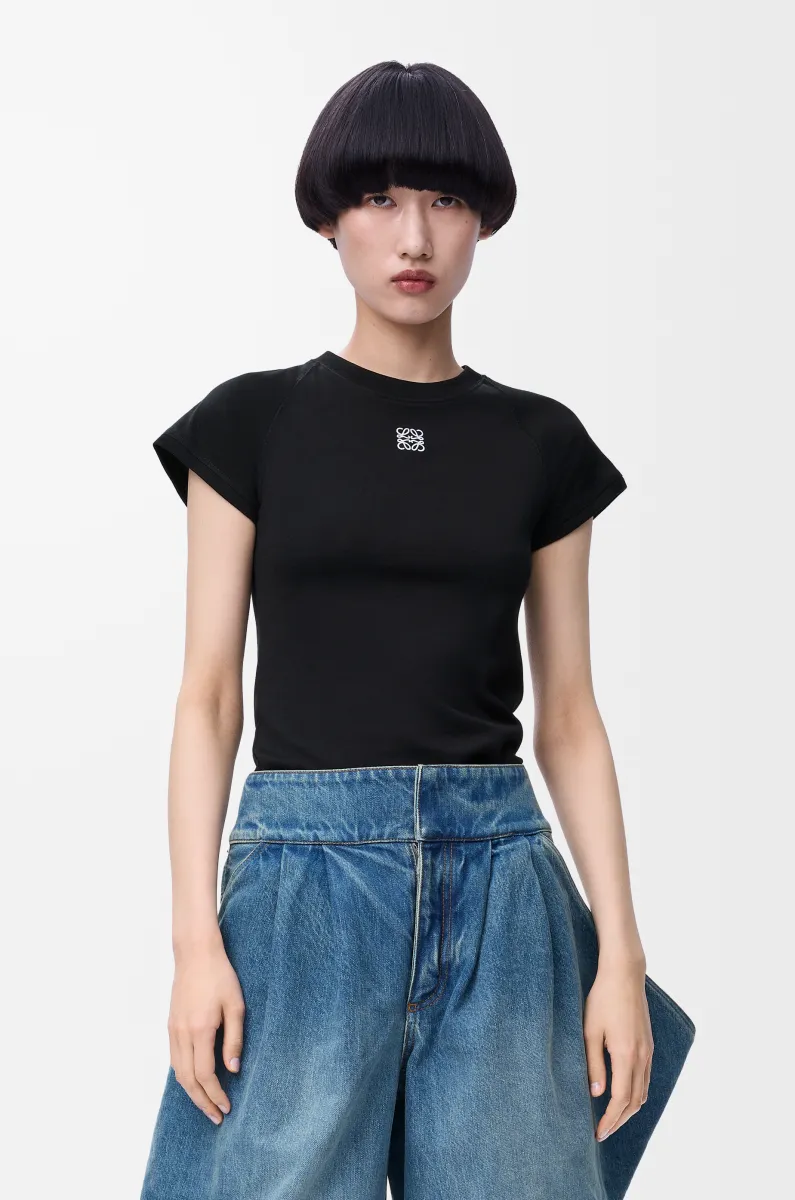 小廓形棉质混纺 T 恤