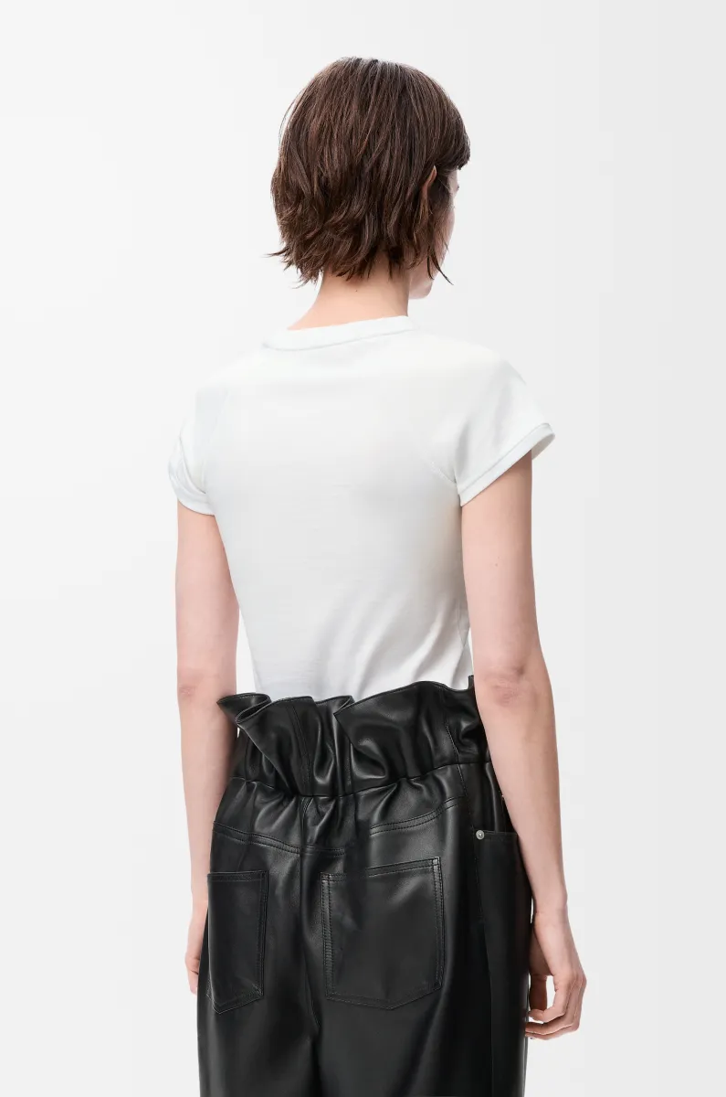 小廓形棉质混纺 T 恤