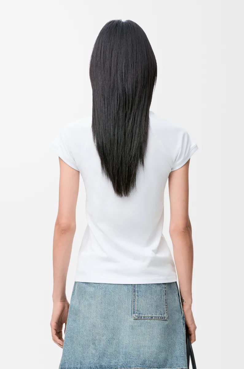 Small fit T-shirt in cotton blend