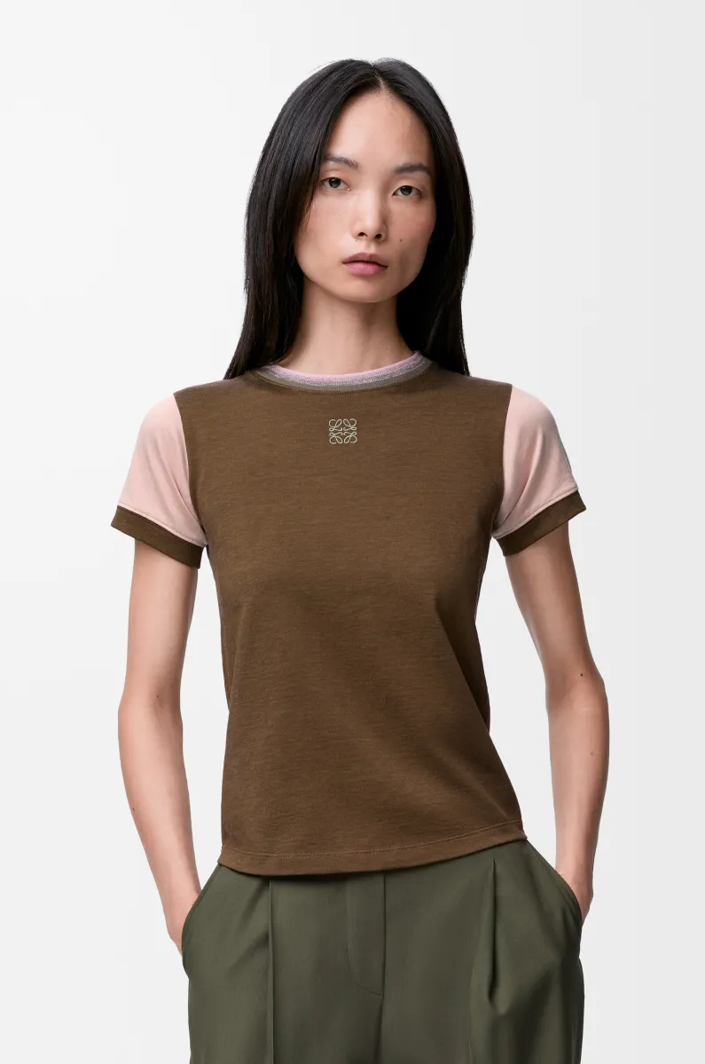小廓形棉质混纺 T 恤