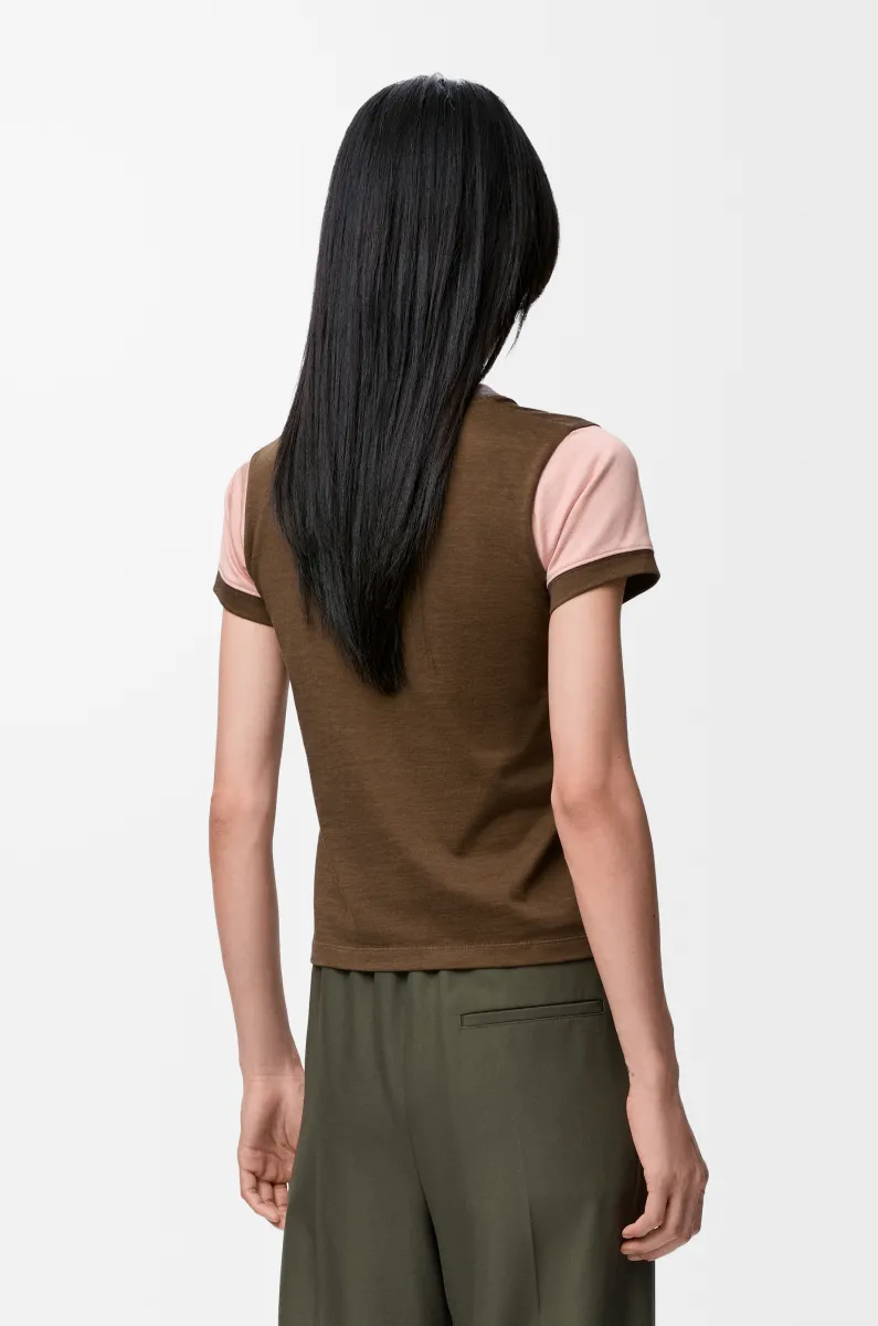 小廓形棉质混纺 T 恤