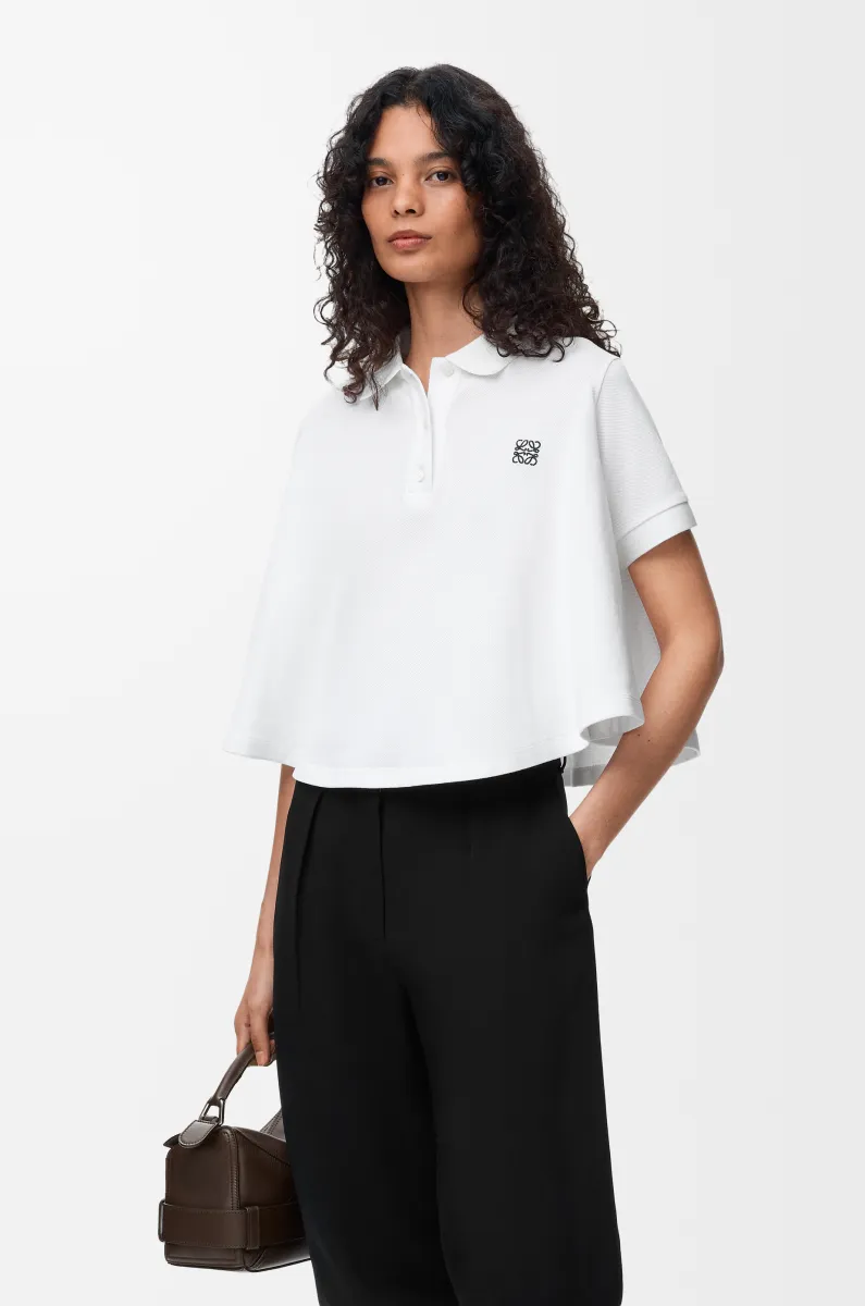 棉质梯形 Polo 衫