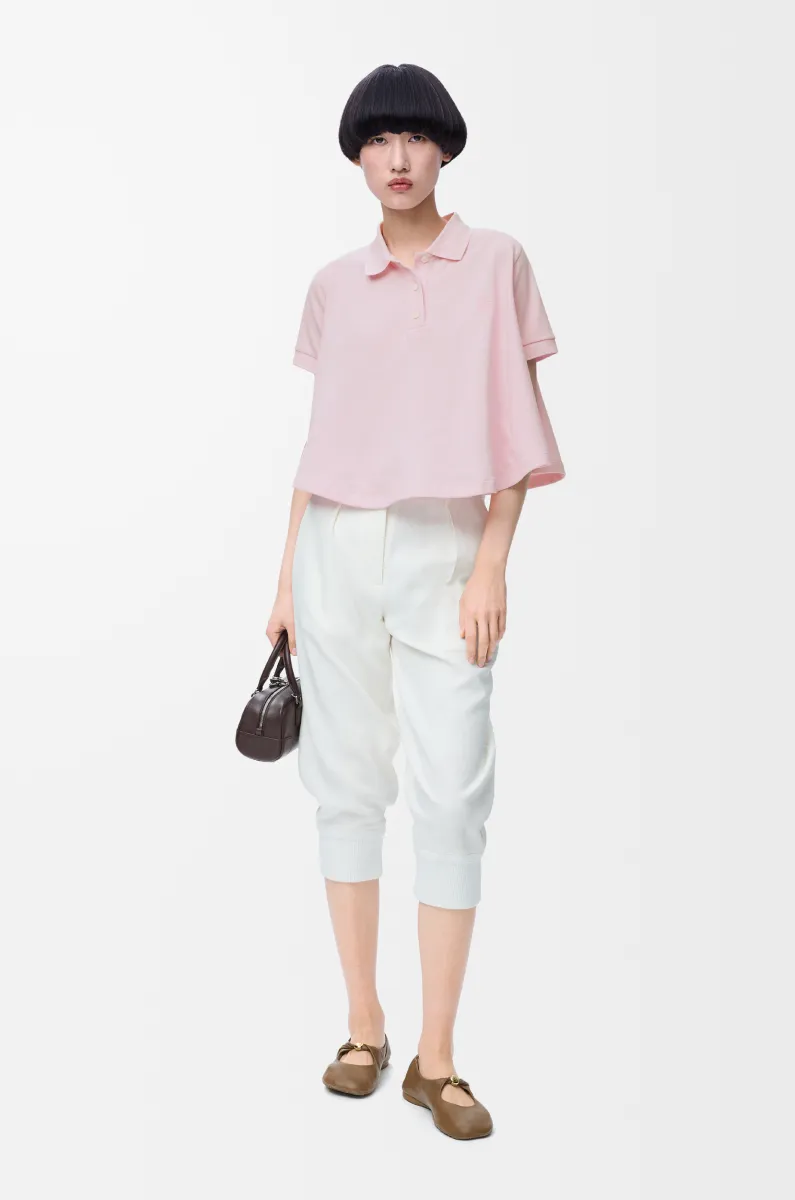 棉质梯形 Polo 衫