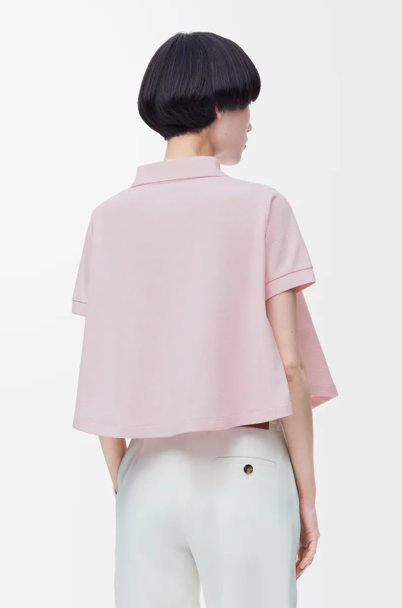 棉质梯形 Polo 衫