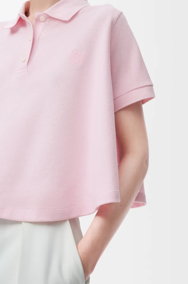 棉质梯形 Polo 衫