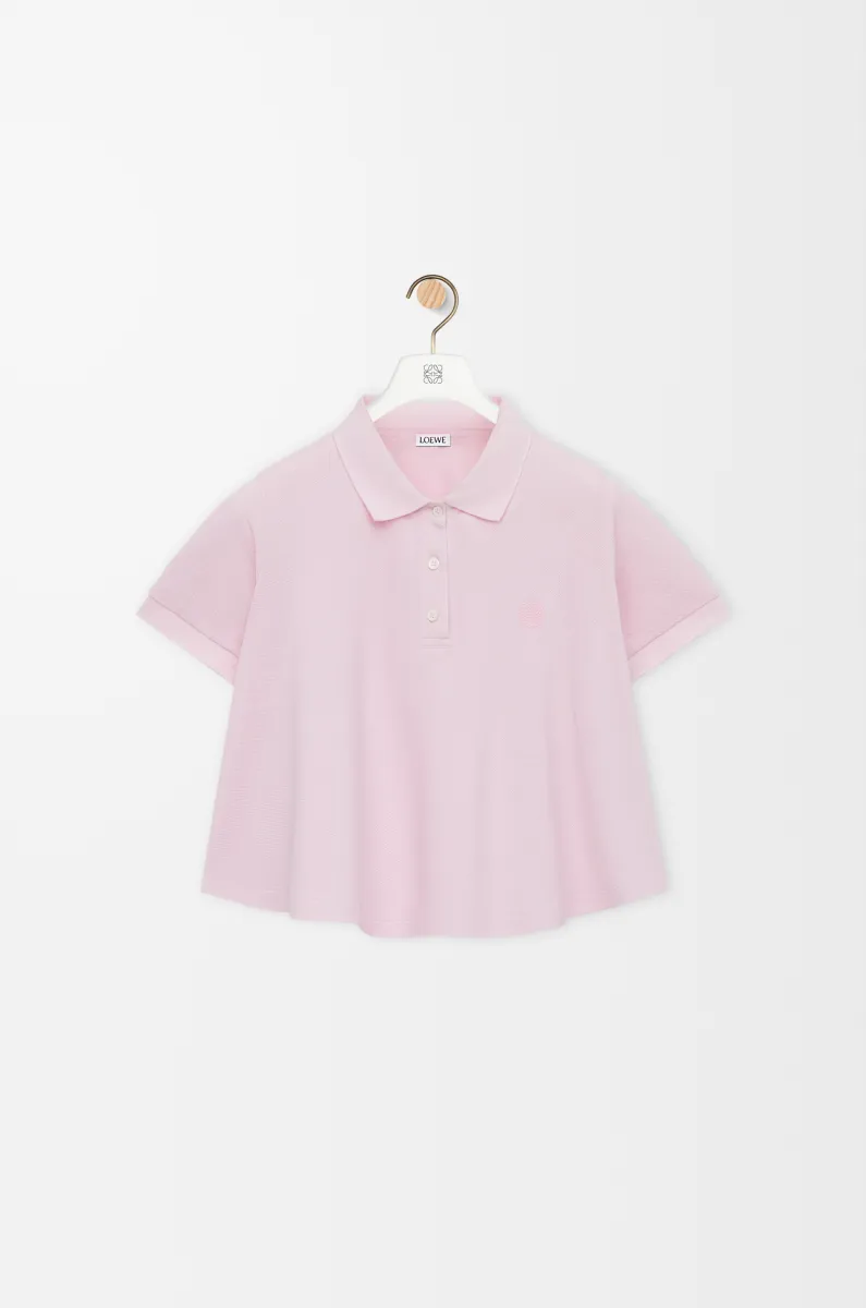 棉质梯形 Polo 衫