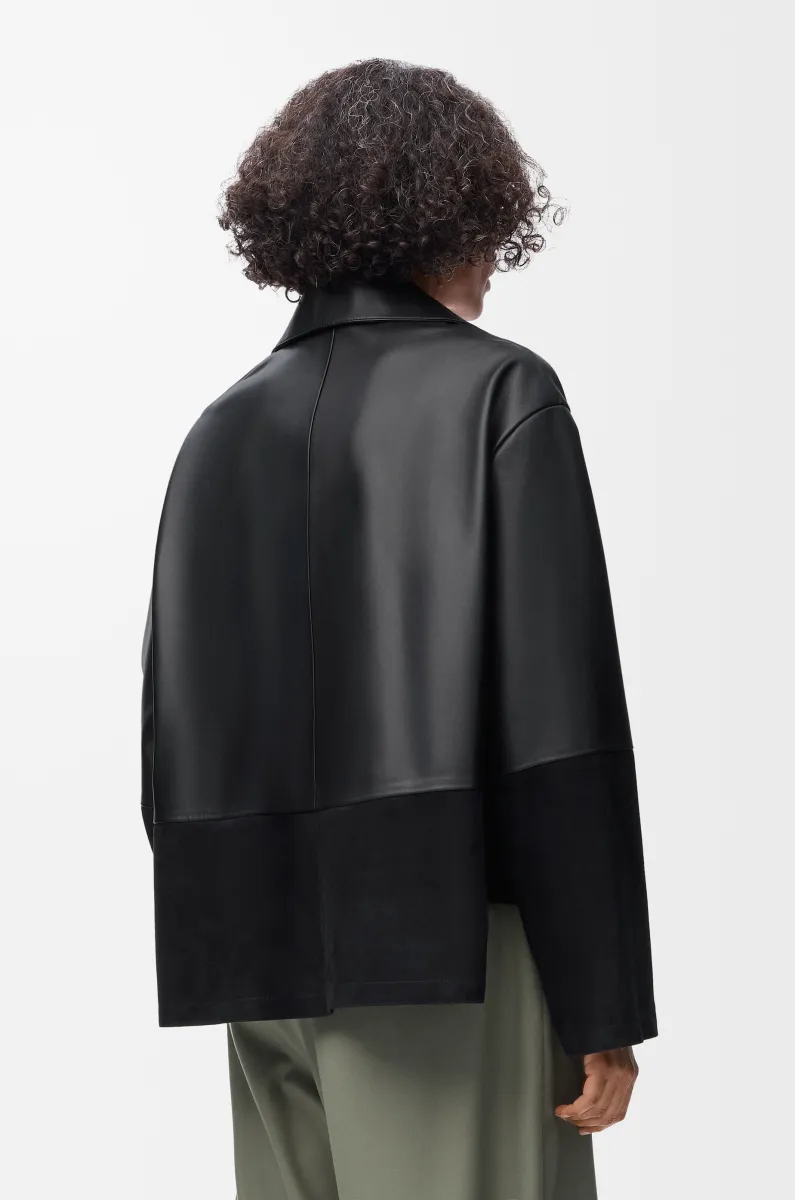 纳帕羊皮革睡衣式女士衬衫